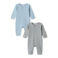17BABY 28B: 2 Pack Ribbed Romper (NB-6 Months)